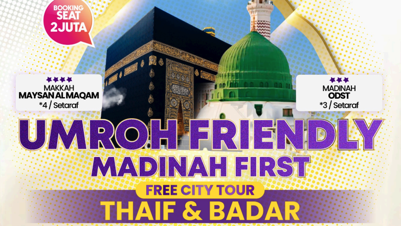 Friendly 9 Hari Madinah First Qatar Airways Free City Tour Thaif Dan Suhada Badar
