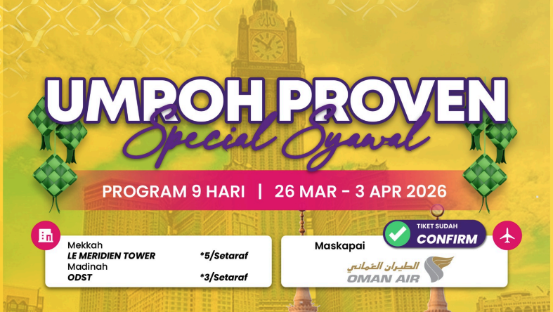 Proven 9 Hari Oman Air Special Syawal