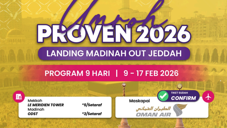 Proven 9 Hari Oman Air Landing Madinah Out Jeddah Special Sya'ban