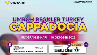 Reguler Turki Plus Cappadocia 15 Hari Saudia Free City Tour Thaif
